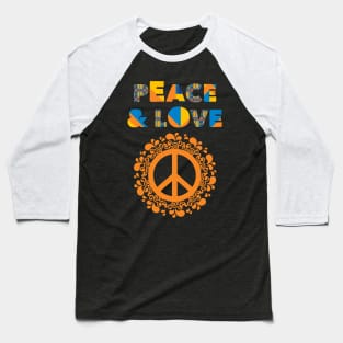 Peace and love Baseball T-Shirt